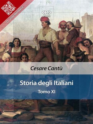 cover image of Storia degli Italiani, Tomo XI